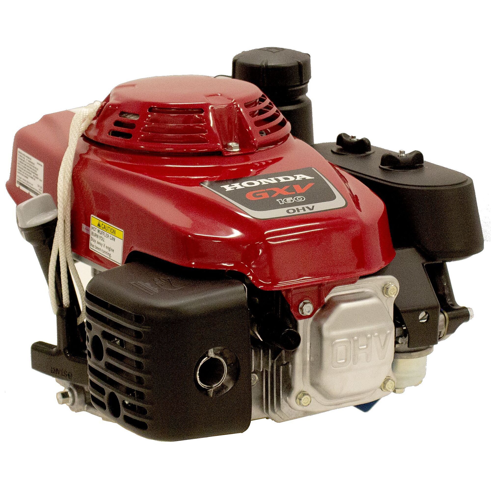 Honda GXV160 163cc OHV Vertical Shaft Engine with Recoil Start, Heavy Flywheel